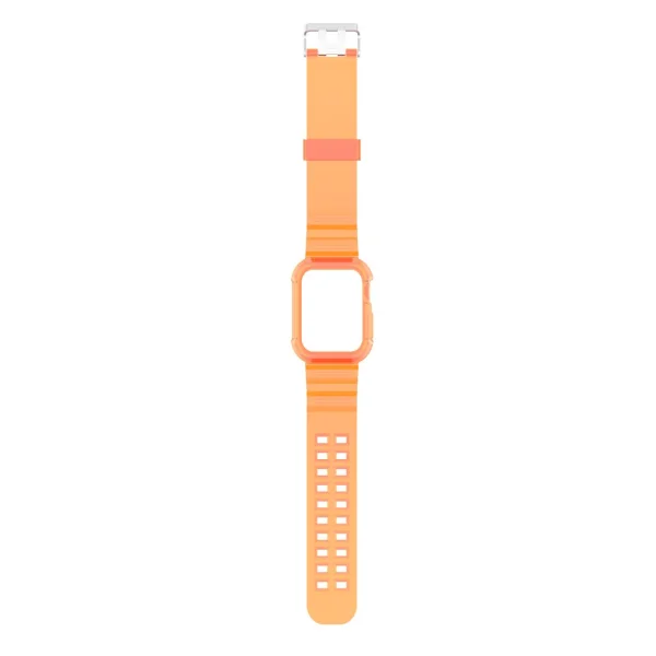 Silicone Strap Apple Watch Series 9 Series, 8, 7 41mm, Orange 5