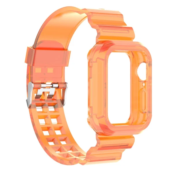 Silicone Strap Apple Watch Series 9 Series, 8, 7 41mm, Orange 1