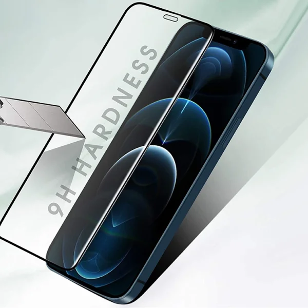 Стъклен Протектор 5D Full Glue за iPhone 12 Pro Max, Черен 4