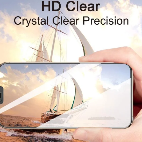 Стъклен Протектор 5D Full Glue за iPhone 12 Pro Max, Черен 5