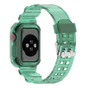 Силиконова каишка Apple Watch Series 9 Series, 8, 7 41mm, Зелен 3