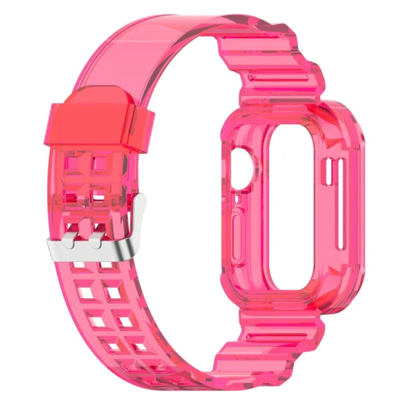 Silicone Strap Apple Watch Series 9 Series, 8, 7 41mm, Pink 4
