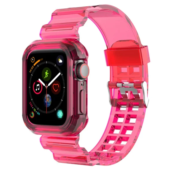 Silicone Strap Apple Watch Series 9 Series, 8, 7 41mm, Pink 2