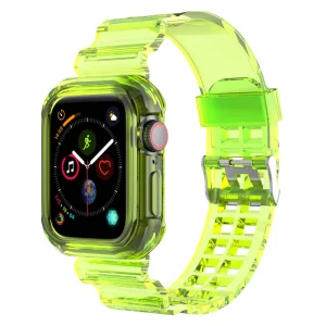 Silicone Strap Apple Watch Series 9 Series, 8, 7 41mm, Yellow 4