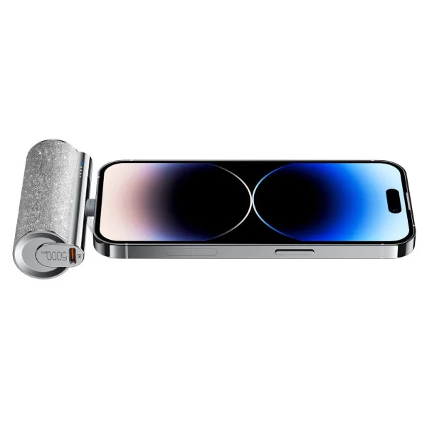 Universal Power Bank VEGER W0573 PlugOn, 5000mah, Type C, PD, 12W, Silver 4