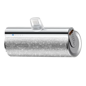 Универсална външна батерия VEGER W0573 PlugOn, 5000mah, Type C, PD, 12W, Сребрист