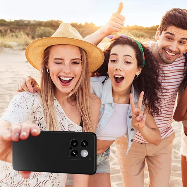 Matte Silicone Case for Xiaomi 14, Black 4