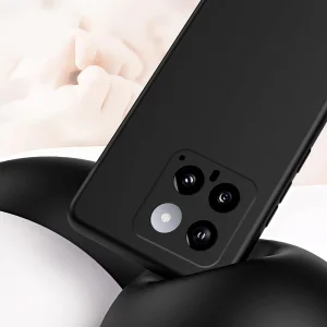 Matte Silicone Case for Xiaomi 14, Black 3