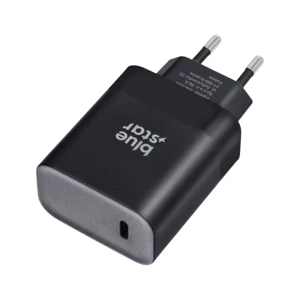 Зарядно 220V, Blue Star, USB C, socket 3A, 45W, PD, QC 4.0 function 1
