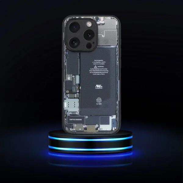 Glass TECH case for iPhone 15 Pro Max, desing 2 3
