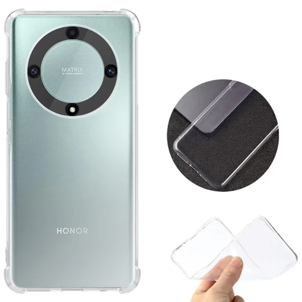 Techsuit Shockproof Silicone Case for Honor Magic5 Lite, Transparent 2