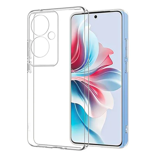 Силиконов калъф Techsuit Silicone за Oppo Reno11 F, Прозрачен 1