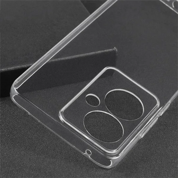 Силиконов калъф Techsuit Silicone за Oppo Reno11 F, Прозрачен 3