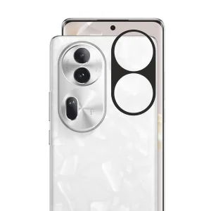 Стъклен Протектор за камера на Oppo Reno11, Черен