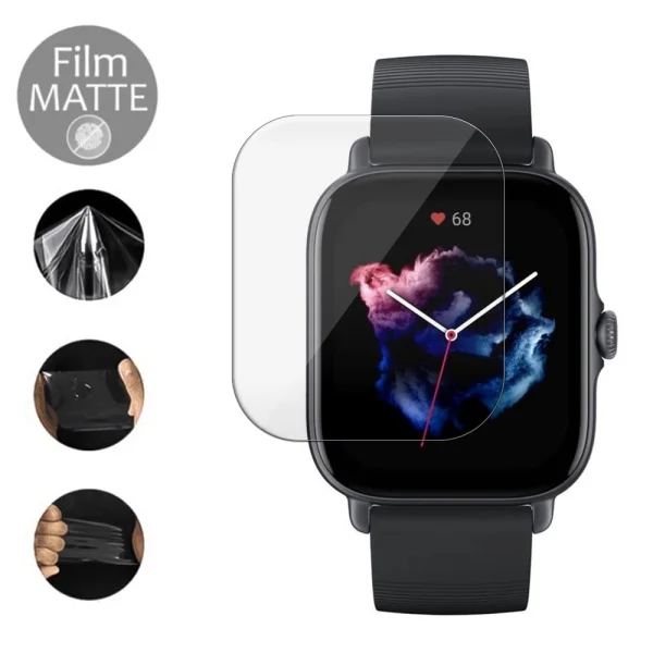 MATTE Hydrogel protector for smartwatch Amazfit GTS 3 1