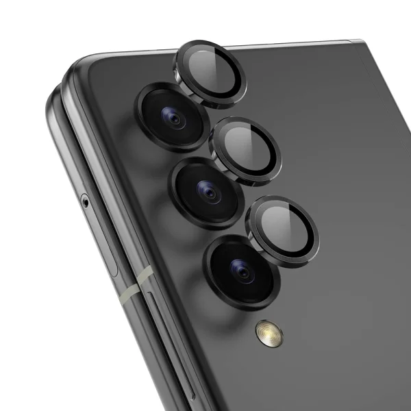 3D Glass Camera Protector for Samsung Galaxy Z Fold 5, Black 1