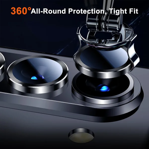 3D Glass Camera Protector for Samsung Galaxy Z Fold 5, Black 5