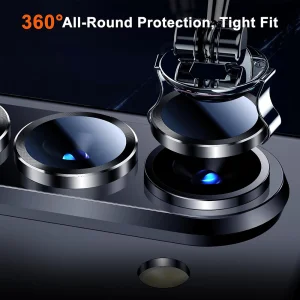 3D Glass Camera Protector for Samsung Galaxy Z Fold 5, Black 5