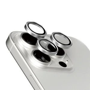 3D Стъклен Протектор за камерата на iPhone 15 Pro, Сребрист