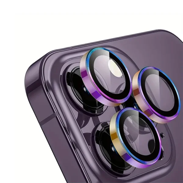 3D Glass Camera Protector for iPhone 15 Pro Max, Multicolor 1