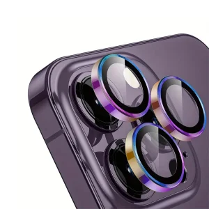 3D Стъклен Протектор за камерата на iPhone 15 Pro Max, Многоцветен
