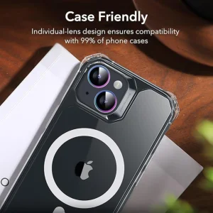 3D Glass Camera Protector for iPhone 15, Multicolor 4