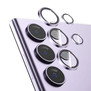 3D Стъклен Протектор за камерата на Samsung Galaxy S24 Ultra, Лилав