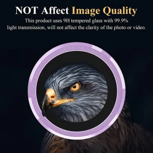3D Стъклен Протектор за камерата на Samsung Galaxy S24, Лилав 3