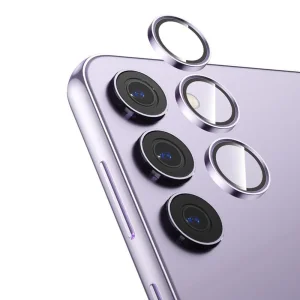 3D Стъклен Протектор за камерата на Samsung Galaxy S24, Лилав