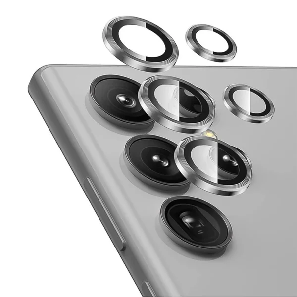 3D Стъклен Протектор за камерата на Samsung Galaxy S24 Ultra, Сребрист 1