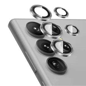 3D Стъклен Протектор за камерата на Samsung Galaxy S24 Ultra, Сребрист
