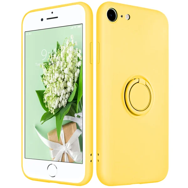 Silicone Case Silicone Ring for iPhone 7/8/SE2020/SE2022, Yellow 1