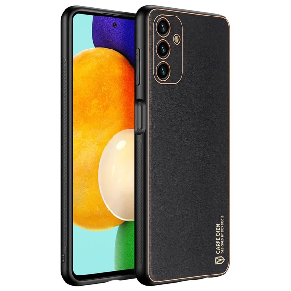 Удароустойчив калъф LEATHER за Samsung Galaxy A13 5G, Черен 2