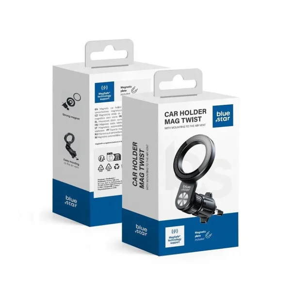 Magnetic Car Mount Blue Star Mag Twist wint MagSF, Black 6