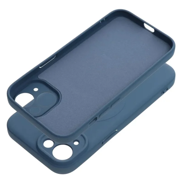 Силиконов калъф Mag Cover за iPhone 15, Син 2