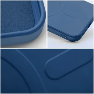 Силиконов калъф Mag Cover за iPhone 15, Син 4