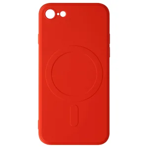 Силиконов калъф Mag Cover за iPhone 7/8/SE 2020/SE 2022, Червен