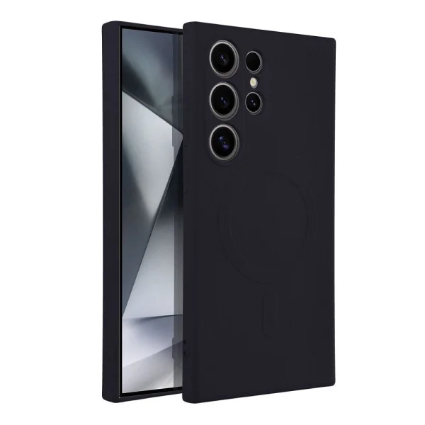 Silicone case Mag Cover for Samsung Galaxy S24 Ultra, Black 2