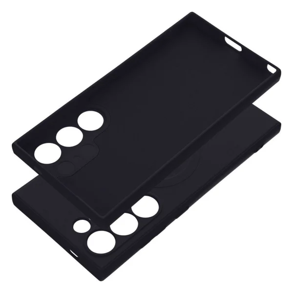 Silicone case Mag Cover for Samsung Galaxy S24 Ultra, Black 3