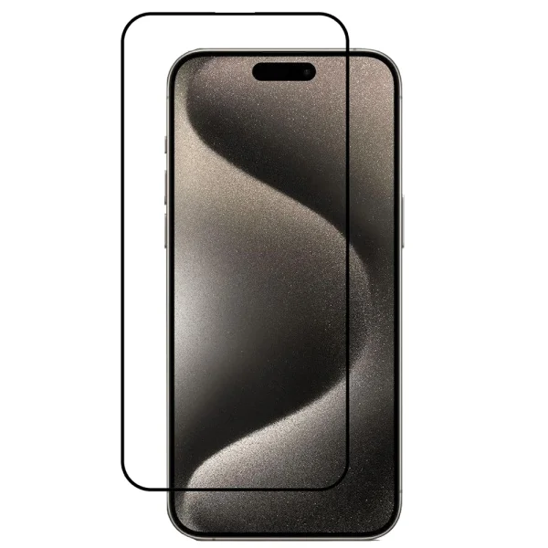 Veason 6D Pro Full Glue Tempered Glass for iPhone 15 Pro Max, Black 1