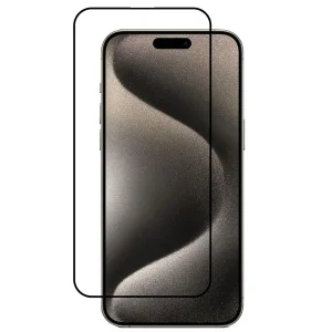 Стъклен протектор Veason 6D Pro Full Glue за iPhone 15 Pro Max, Черен