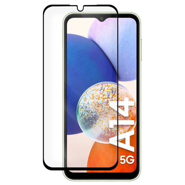 Veason 6D Pro Full Glue Glass Screen Protector for Samsung Galaxy A14, Black 1