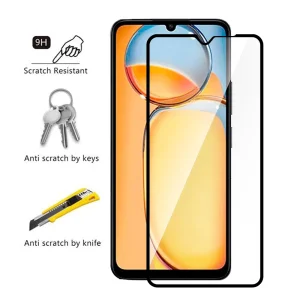 Glass protector Veason 6D Pro Full Glue for Xiaomi Redmi 13C, Black 3