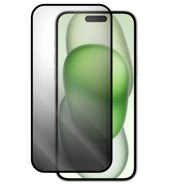 Veason 6D Pro Full Glue Privacy Glass Screen Protector for iPhone 15 Plus, Black 1