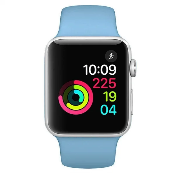 Силиконова каишка за Apple Watch Series 1/2/3 38mm / Series 4/5/6/SE 40mm, Син 2