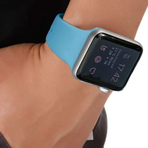 Силиконова каишка за Apple Watch Series 1/2/3 38mm / Series 4/5/6/SE 40mm, Син 5