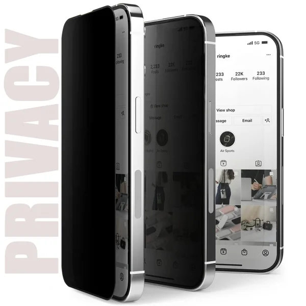Стъклен протектор Veason 6D Pro Full Glue Privacy за iPhone 7 / 8 / SE2020 / SE 2022, Черен 2