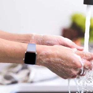 Силиконова каишка за Apple Watch Series 1/2/3 42mm / Series 4/5/6/SE 44mm, Лилав 3
