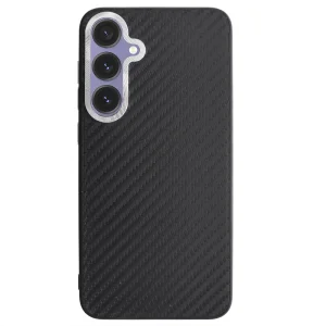 Удароустойчив калъф Premium Carbon за Samsung Galaxy S24, Черен