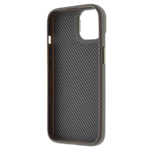 Удароустойчив калъф Premium Carbon за iPhone 15, Titanium сив 5